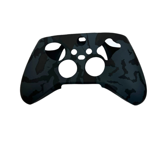JenDore black camo anti-slip silicone grip cover compatible with Xbox Series X wireless controllers. Improves grip and shields from wear.