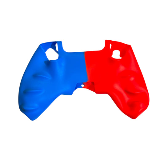 JenDore blue red silicone anti‑slip grip cover for PS5 wireless controller