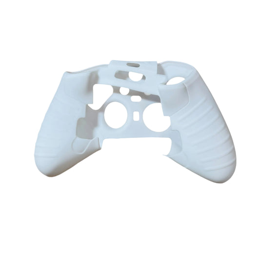 JenDore white anti-slip silicone grip cover compatible with Xbox One wireless controllers. Improves grip and protects from wear.