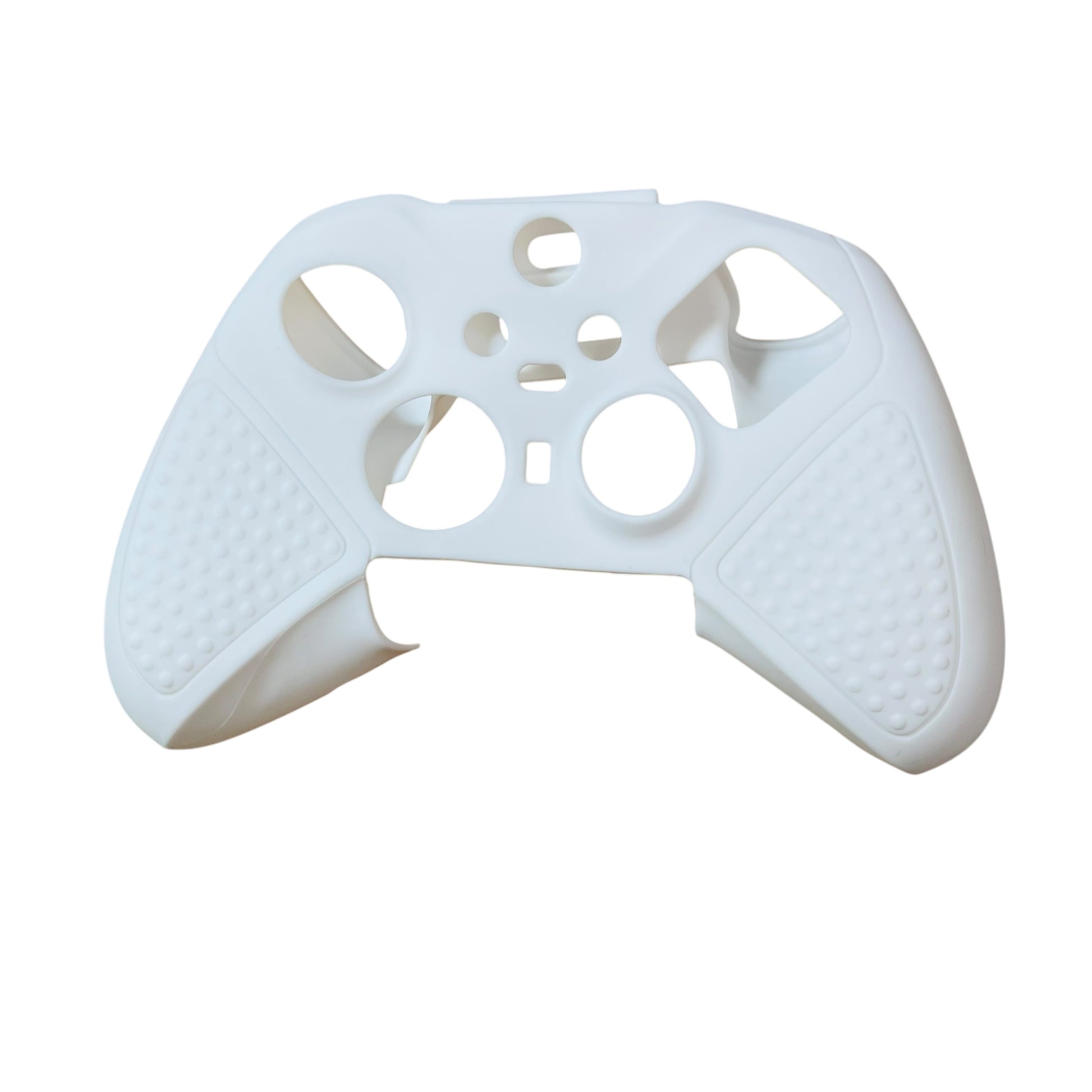 JenDore white anti-slip silicone grip cover compatible with Xbox One wireless controllers. Improves grip and protects from wear.