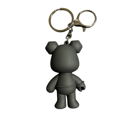 JenDore Mecha Bear Keychain made of silicone with half teddy and half cyborg design