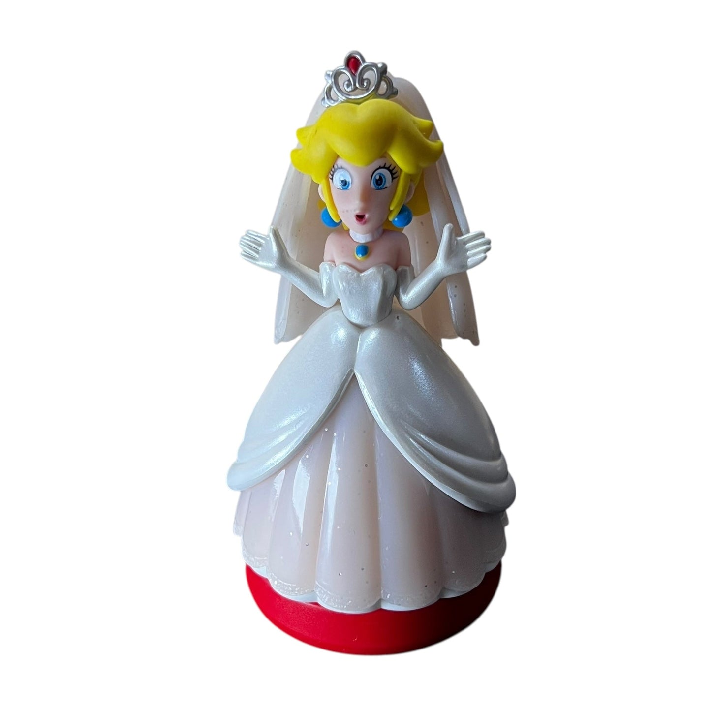 Preowned Peach Wedding Outfit Amiibo for Nintendo Switch collectible figurine at JenDore
