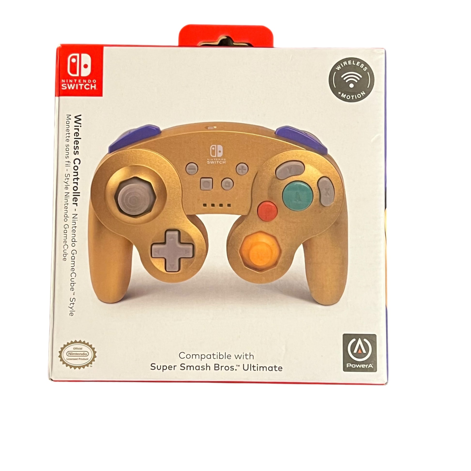 PowerA wireless controller compatible with Super Smash Bros Ultimate for Nintendo Switch sealed in original packaging