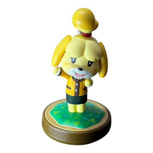Preowned Isabelle winter Outfit Amiibo figurine compatible with Nintendo Switch, Wii U, and Nintendo 3DS, preowned at JenDore