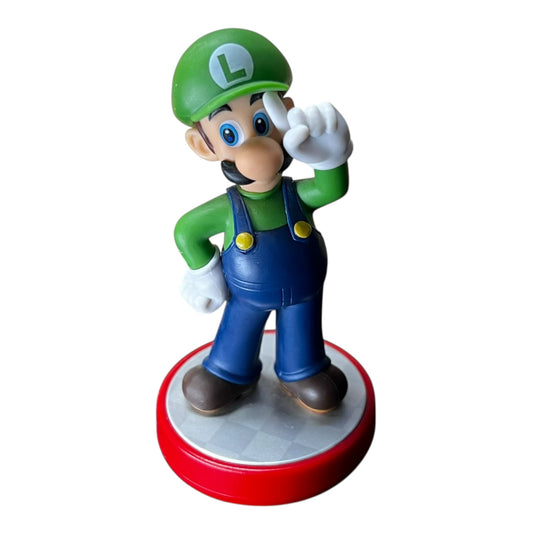 Preowned Luigi Super Mario Amiibo figurine compatible with Nintendo Switch, Wii U, and Nintendo 3DS, preowned at JenDore
