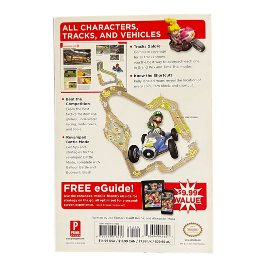 Preowned Mario Kart 8 Deluxe Prima Official Guide paperback Nintendo strategy book