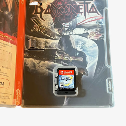 Used Bayonetta 2 Nintendo Switch game with original case, preowned and tested, available from JenDore in Norfolk, VA.