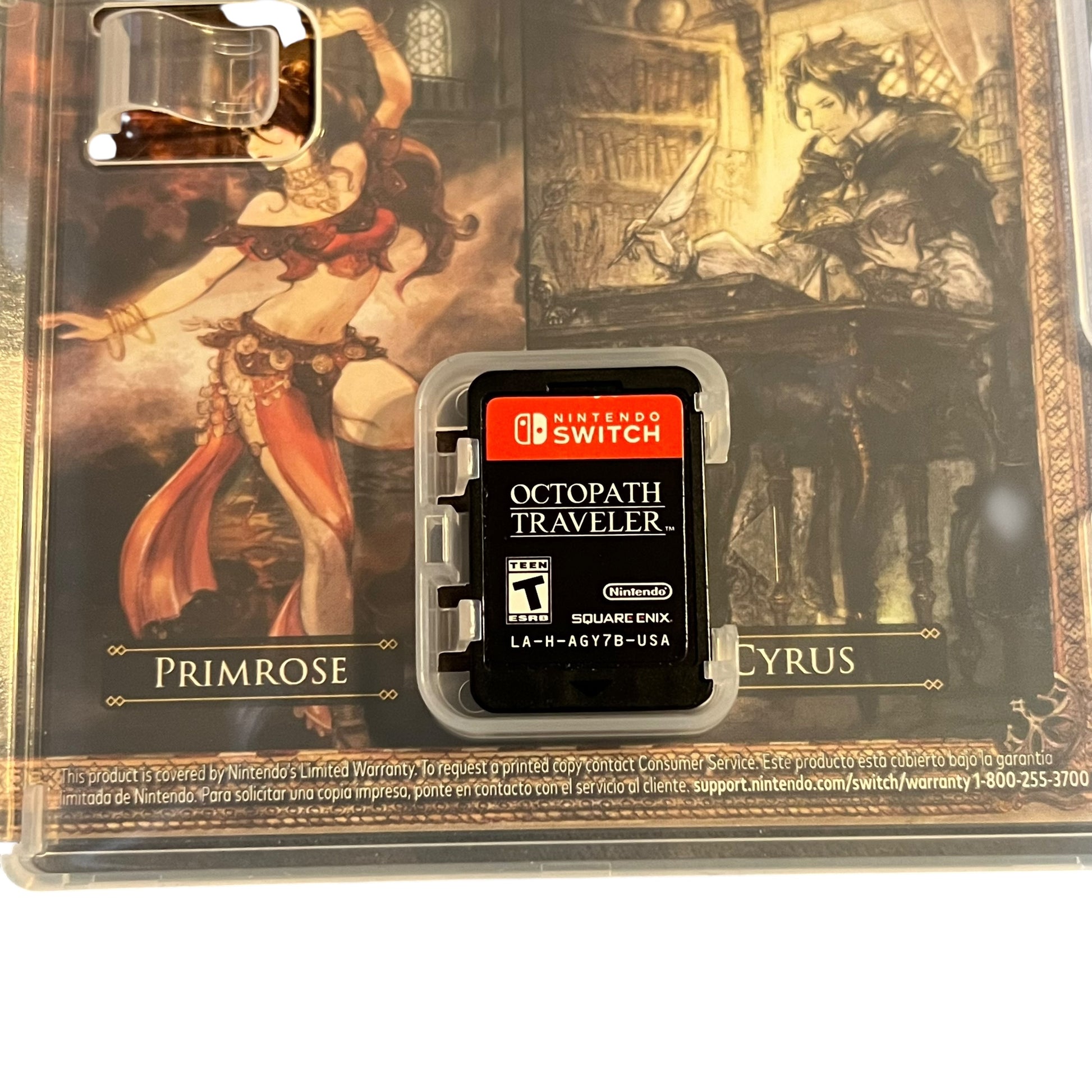 Used Octopath Traveler Nintendo Switch game with original case, preowned and tested, available from JenDore in Norfolk, VA.