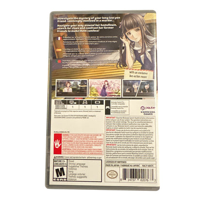 Used Root Letter Nintendo Switch game with original case, preowned and tested, available from JenDore in Norfolk, VA.