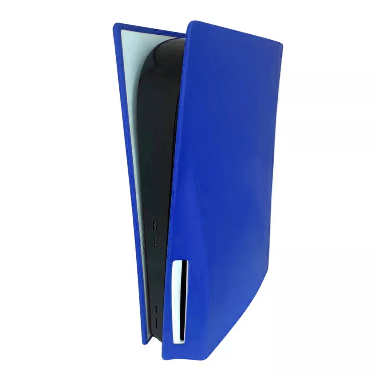 JenDore PS5 Housse de protection en silicone, anti-poussière, anti-rayures, anti-chute, étanche, pour Sony Playstation 5 Disk Edition (édition disque, bleu)