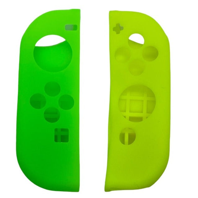 JenDore Neon Yellow & Lime Green Silicone Nintendo Switch Joy-con Protective Shell Covers