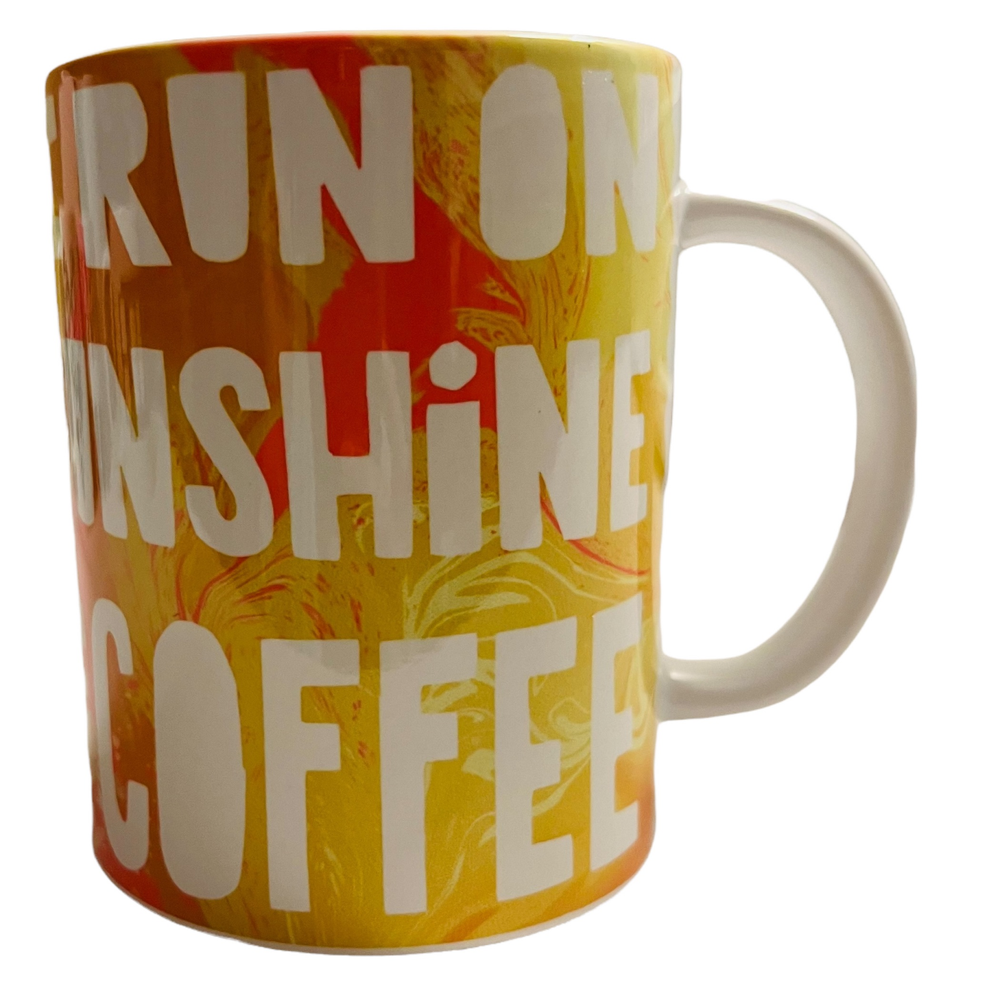JenDore "Corro con sol y café" 15 oz. Taza de té y café