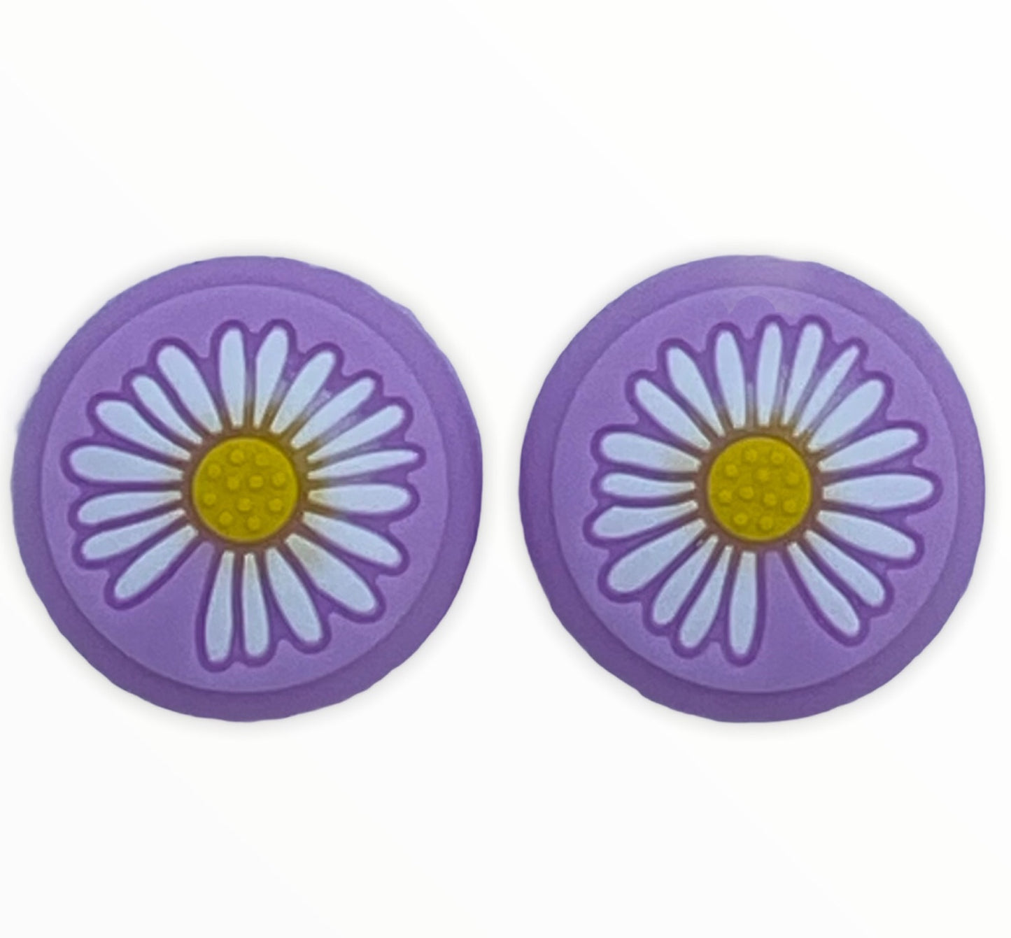 JenDore Lilac Purple Silicone Nintendo Switch Joy-con Protective Shell Covers & Thumb Grips Set