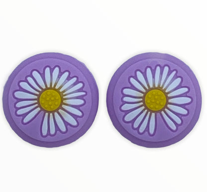 JenDore Lilac Purple Silicone Nintendo Switch Joy-con Protective Shell Covers & Thumb Grips Set