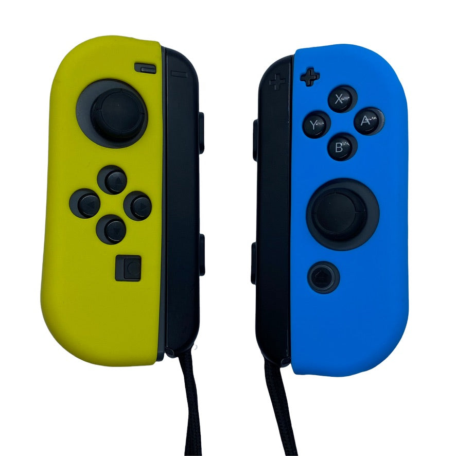 JenDore Blue & Yellow Silicone Nintendo Switch Joy-con Protective Shell Covers