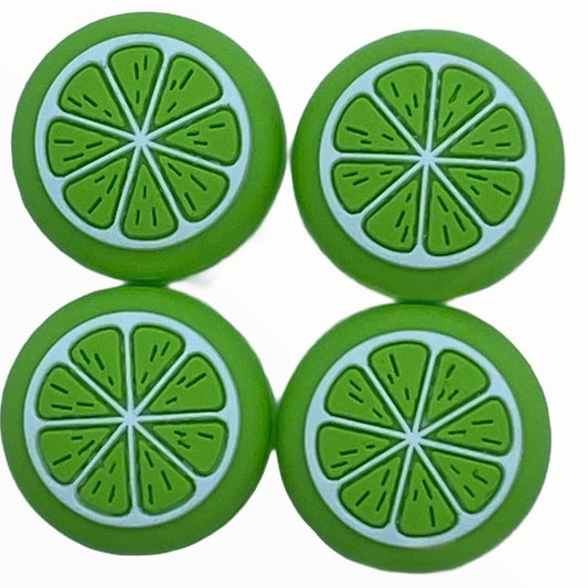 JenDore Green Fruit 4 tapas de silicona para agarre de pulgar para Nintendo Switch
