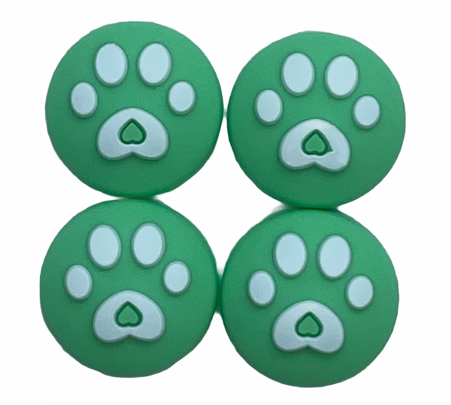 JenDore Green 4Pcs Paws Silicone Thumb Grip Caps for Nintendo Switch