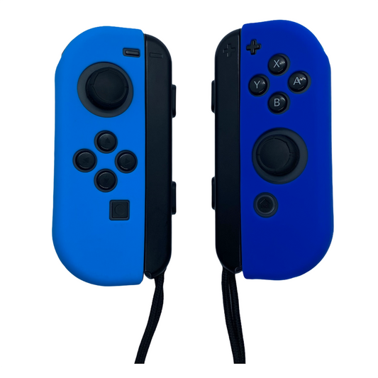 JenDore Fundas protectoras Joy-con de silicona azul para Nintendo Switch