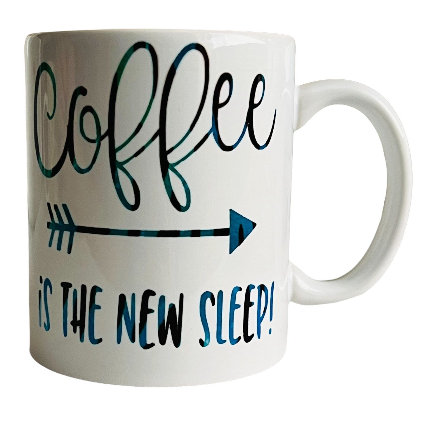 JenDore "Trastorno obsesivo por el café TOC / El café es el nuevo sueño" 12 oz. Taza de té y café