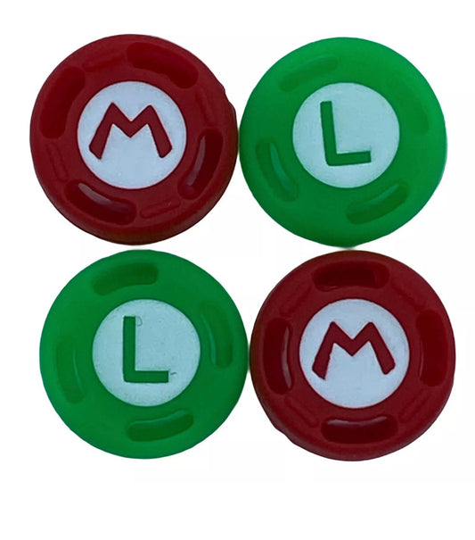 JenDore Red M Green L 4 Pcs Silicone Thumb Grip Caps for Nintendo Switch