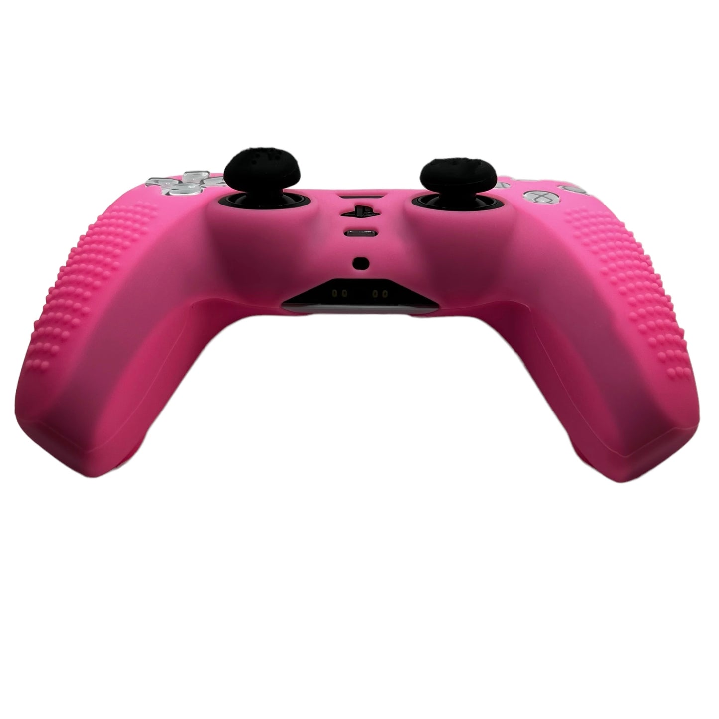 JenDore PS5 Controller Hot Pink Anti-slip Silicone Protective Skin Cover Shell