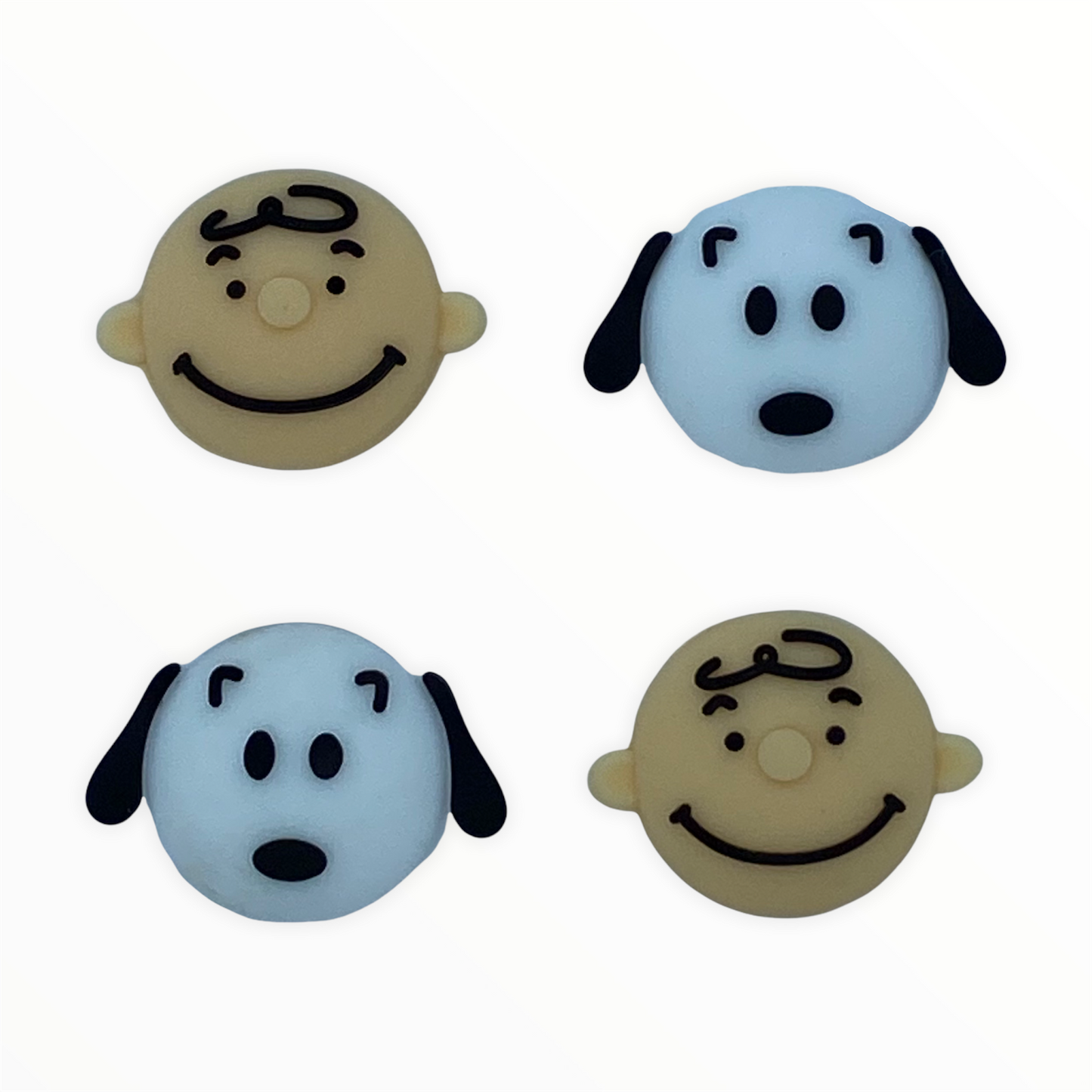 JenDore Cartoon Boy Dog Christmas 4 tapas de silicona para agarre de pulgar para Nintendo Switch y NS Lite