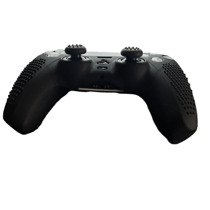 JenDore PS5 Controller Black Anti-slip Silicone Protective Skin Cover Shell
