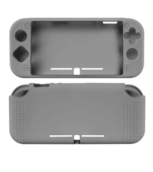 JenDore Funda Completa de Silicona Gris Compatible con Nintendo Switch Lite