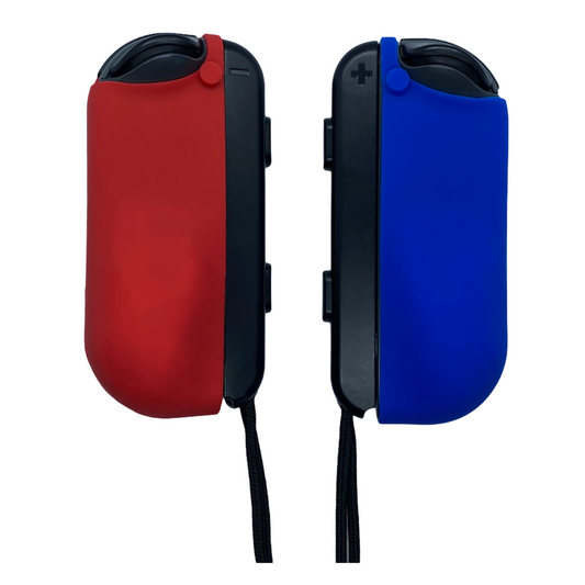 Jendore Coque de protection en silicone bleu et rouge pour Nintendo Switch Joy-con