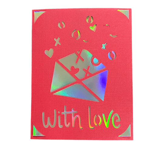 Avec amour Carte de vœux
