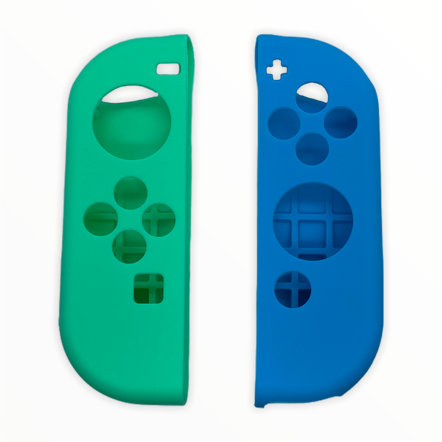 Jendore Coque de protection en silicone bleu et vert pour Nintendo Switch Joy-con