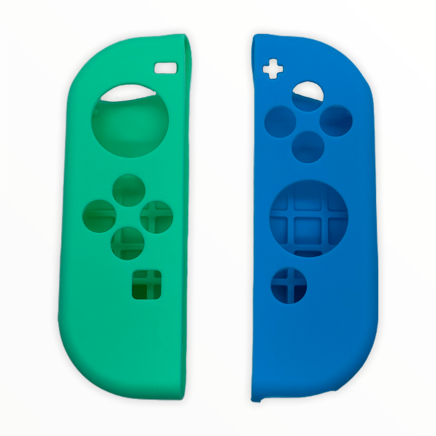 JenDore Fundas protectoras Joy-con de silicona azul y verde para Nintendo Switch