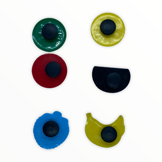 JENDORE 6 pcs Lot Fruit Shoe Charms for Bracelets or Clogs