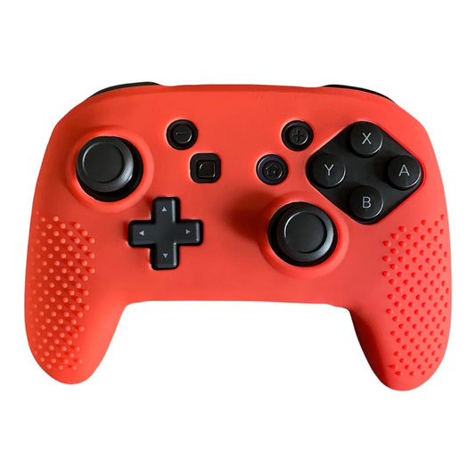 JenDore Nintendo Switch Pro Controller Red Silicone Cover Shell