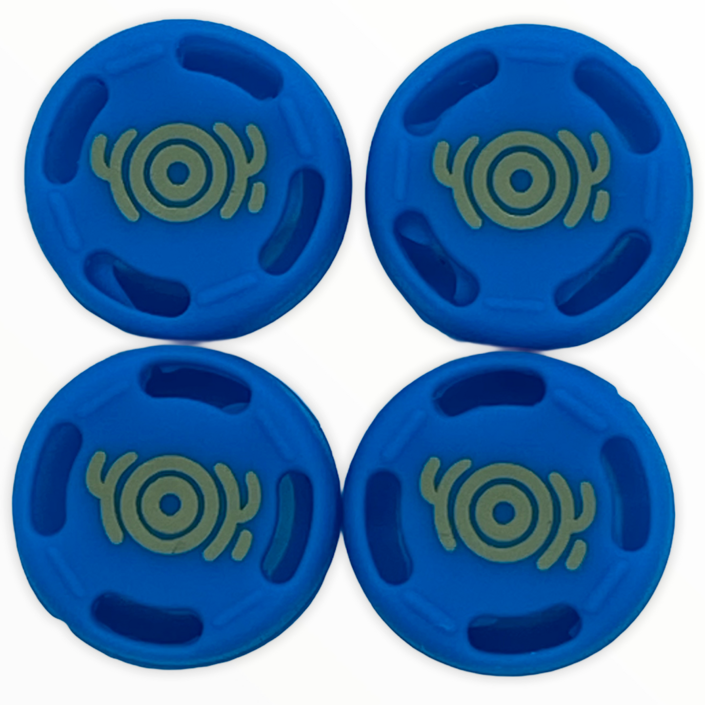 JenDore Blue 4Pcs Silicone Thumb Grip Caps for Nintendo Switch