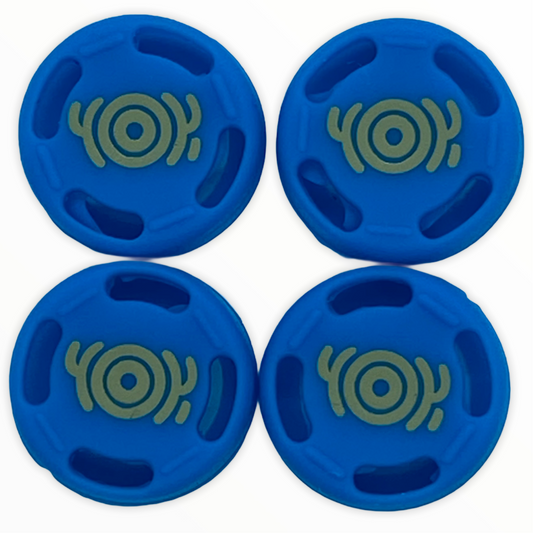 Jendore Blue 4Pcs Capuchons de poignée en silicone pour Nintendo Switch