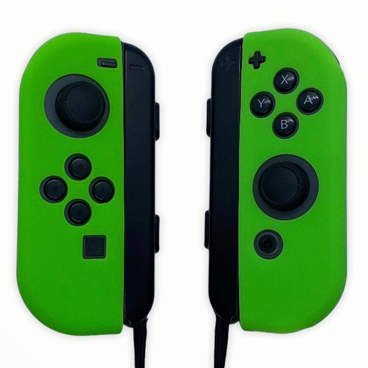 JenDore Fundas protectoras Joy-con de silicona verde lima para Nintendo Switch