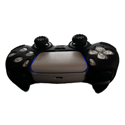 JenDore PS5 Controller Black Anti-slip Silicone Protective Skin Cover Shell
