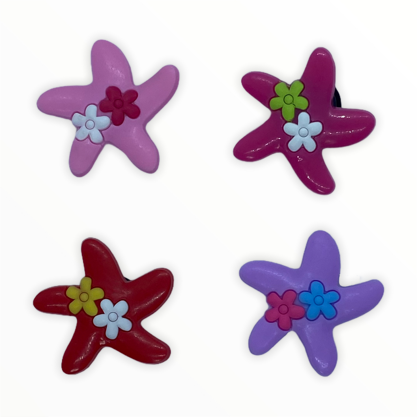 JENDORE OCEAN BEACH STARFISH SHOE CHARMS FOR CLOGS OR BRACELET