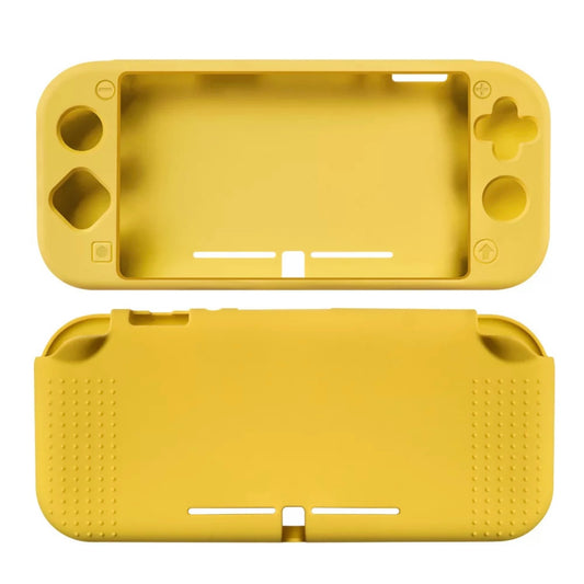 Coque de protection complète en silicone jaune pour Nintendo Switch Lite