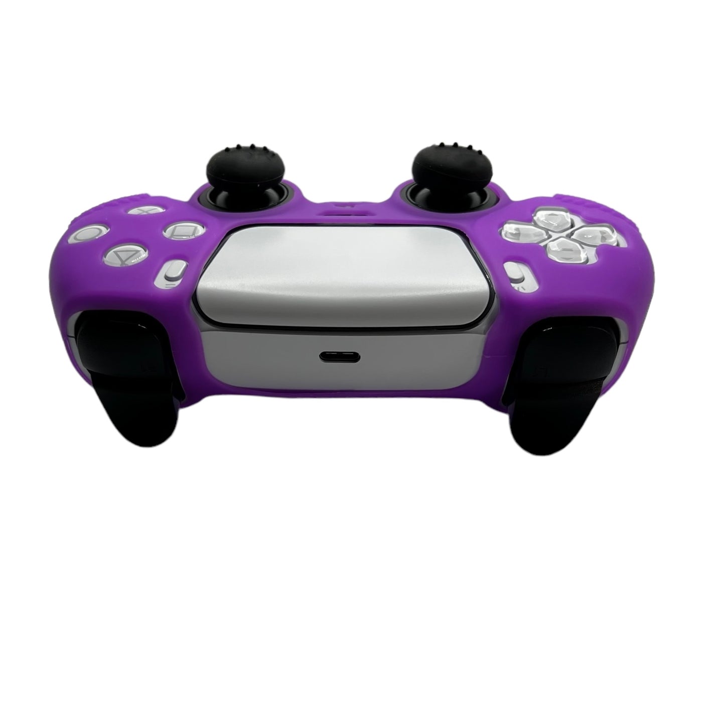 JenDore PS5 Controller Purple Anti-slip Silicone Protective Skin Cover Shell