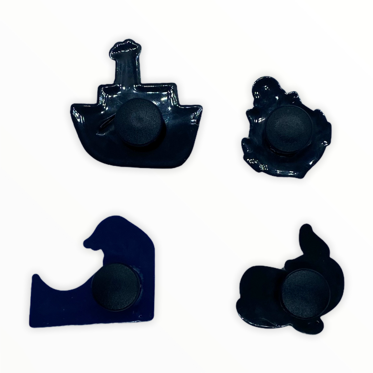 JENDORE - Lote de 4 abalorios para zapatos náuticos para pulseras o zuecos 