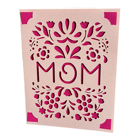 Maman Florale Carte de vœux