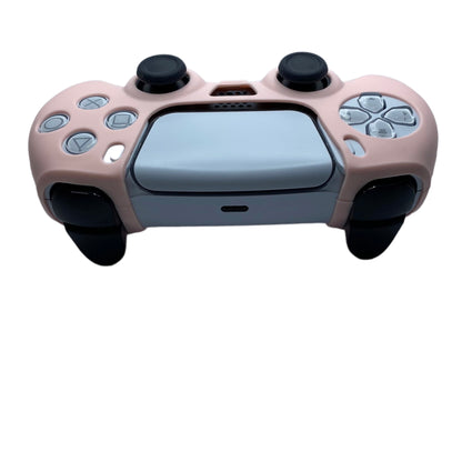 JenDore PS5 Controller Light Pink Smooth Front Silicone Protective Cover Shell