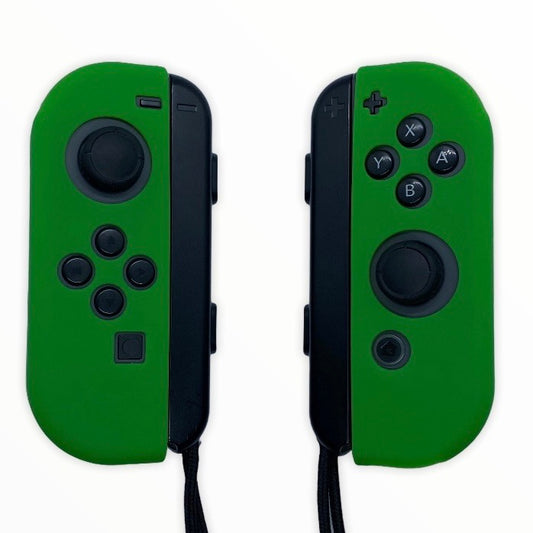 JenDore Fundas protectoras Joy-con de silicona verde para Nintendo Switch