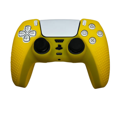 JenDore PS5 Controller Yellow Anti-slip Silicone Protective Skin Cover Shell