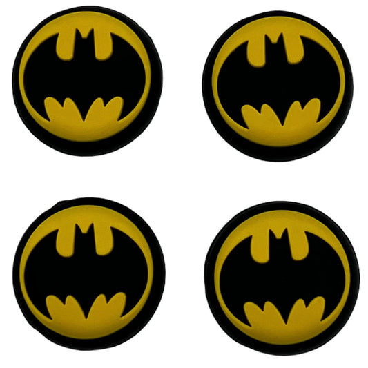 JenDore Yellow Black Bats Cartoon Anime 4Pcs Silicone Thumb Grip Caps for Nintendo Switch Pro , PS5 , PS4 , and Xbox 360 Controller
