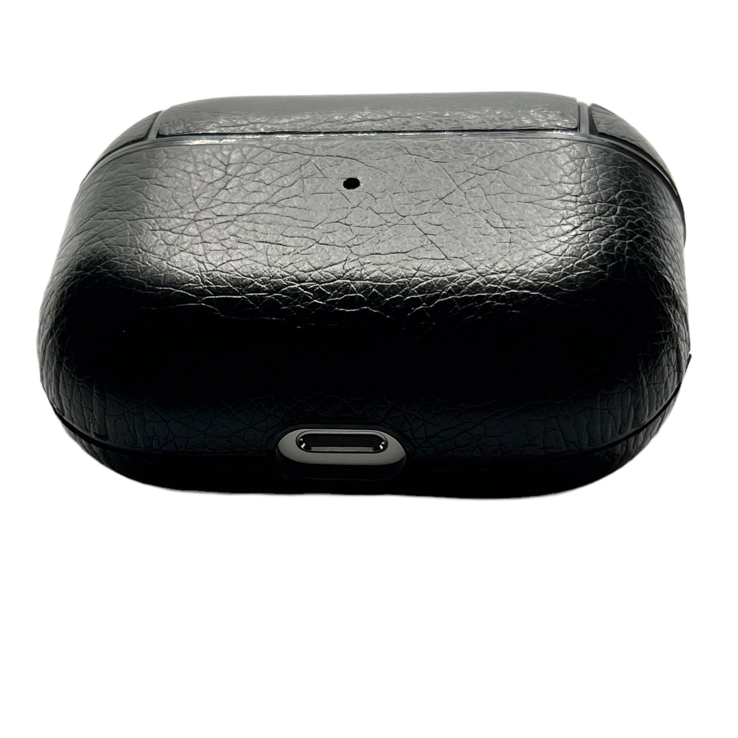 JenDore Black Leather Protective Carrying Pouch Case Cover with Keychain for AirPods Pro