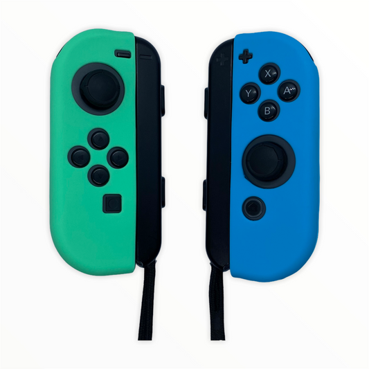 JenDore Blue & Green Silicone Nintendo Switch Joy-con Protective Shell Covers