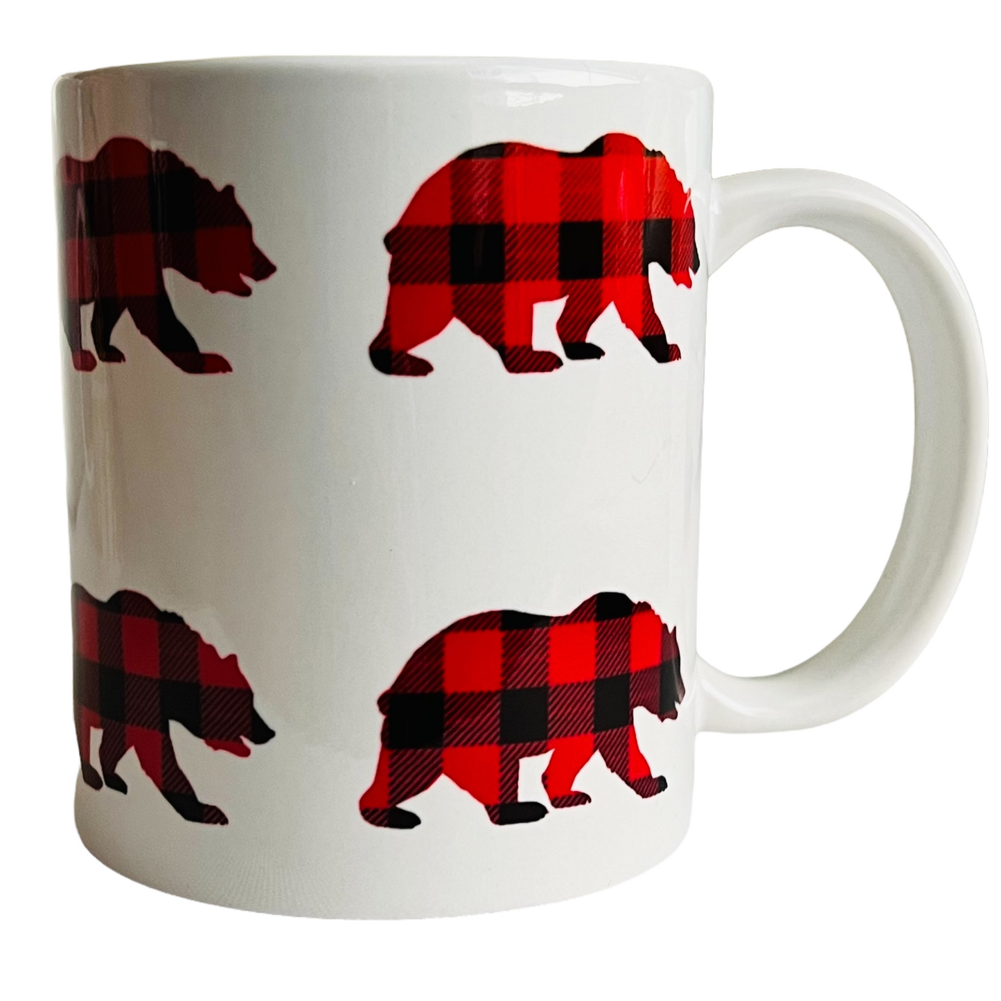JenDore Mamá Oso Rojo 12 oz. Taza de té y café